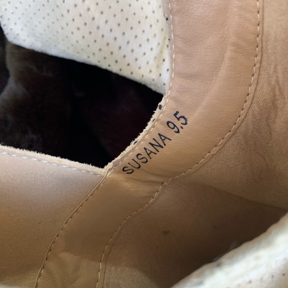 Susana natural perforated peep toe booties - Picture 6 of 6